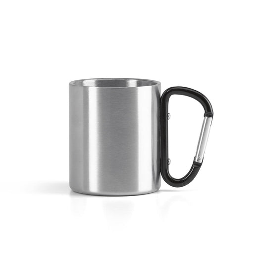 Caneca inox com mosquetão