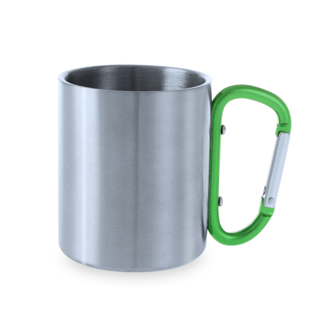 Caneca inox com mosquetão